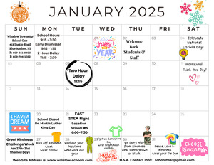 January Calendar