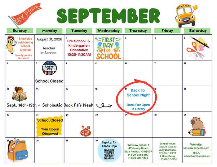 September Calendar